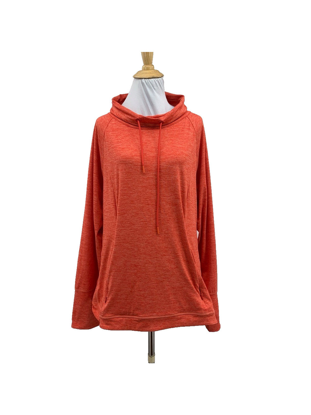 Tommy Bahama Sweater Women L Large Flame Ariana Island Zone‎ Cowl Neck Pullover